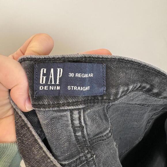 Gap Vintage Washed Black Straight Jeans Size: 30 Regular - Picture 6 of 7
